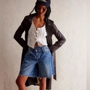 Free People Light Blue Jean Shorts
